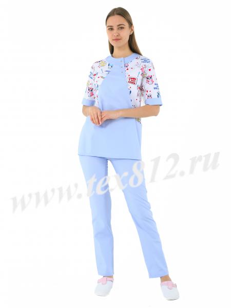 картинка Медицинский костюм "Sister" магазин Одежда+ являющийся официальным дистрибьютором в России 